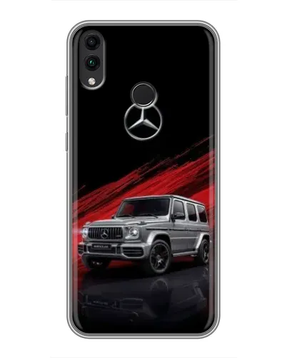 Чехол для Huawei Honor 8C с картинкой «Mercedes G-Class красный»