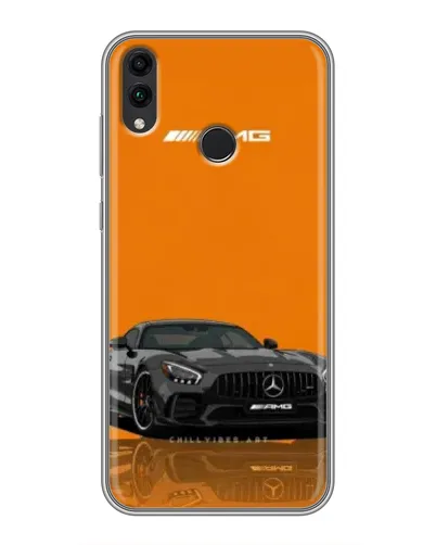 Чехол для Huawei Honor 8C с картинкой «Оранжевый Mercedes AMG»