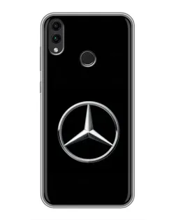 Чехол для Huawei Honor 8C с картинкой «Mercedes классический лого»