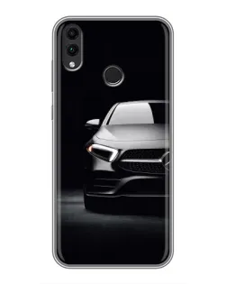 Чехол для Huawei Honor 8C с картинкой «Свет фар Mercedes»