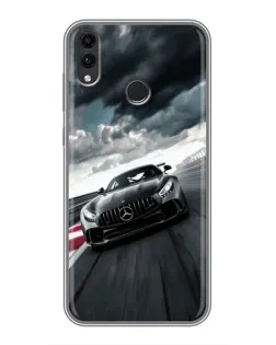 Чехол для Huawei Honor 8C с картинкой «Гоночный Mercedes AMG»
