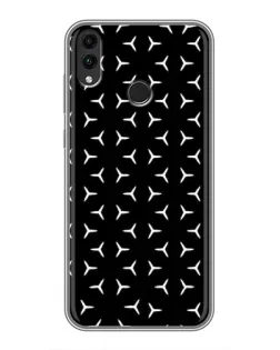 Чехол для Huawei Honor 8C с картинкой «Mercedes паттерн звезд»