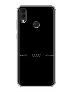 Чохол для Huawei Honor 8C з картинкою «Audi — світловий підпис»