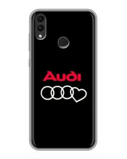 Чохол для Huawei Honor 8C з картинкою «Логотип Audi Heart»