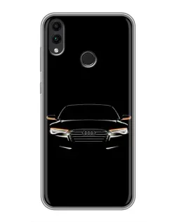 Чохол для Huawei Honor 8C з картинкою «Audi — нічний контур»