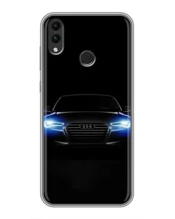 Чохол для Huawei Honor 8C з картинкою «Audi в неоні»