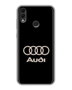 Чохол для Huawei Honor 8C з картинкою «Audi — золотий логотип»