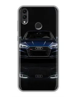 Чохол для Huawei Honor 8C з картинкою «Audi — нічне відображення»