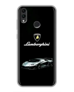 Чехол для Huawei Honor 8C с картинкой «Логотип Lamborghini классика»