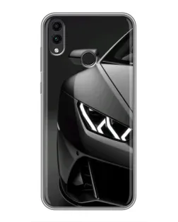 Чехол для Huawei Honor 8C с картинкой «Lamborghini фары детализация»