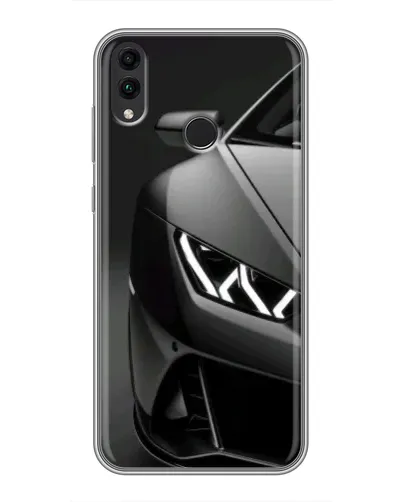 Чехол для Huawei Honor 8C с картинкой «Lamborghini фары детализация»