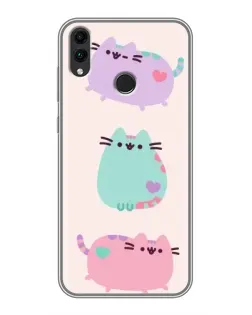 Чохол для Huawei Honor 8C з картинкою «Pusheen тріо»
