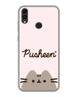 Чохол для Huawei Honor 8C з картинкою «Pusheen логотип»