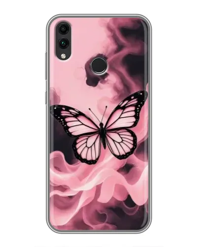 Чохол для Huawei Honor 8C з картинкою «Метелик у диму»