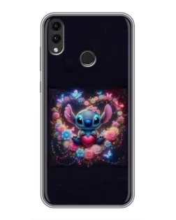 Чехол для Huawei Honor 8C с картинкой «Stitch в цветах» Чехол для Huawei Honor 8C с картинкой «Stitch в цветах»