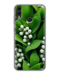 Чохол для Huawei Honor 8C з картинкою «Конвалії в зелені»