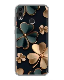Чохол для Huawei Honor 8C з картинкою «Конюшина в золоті»