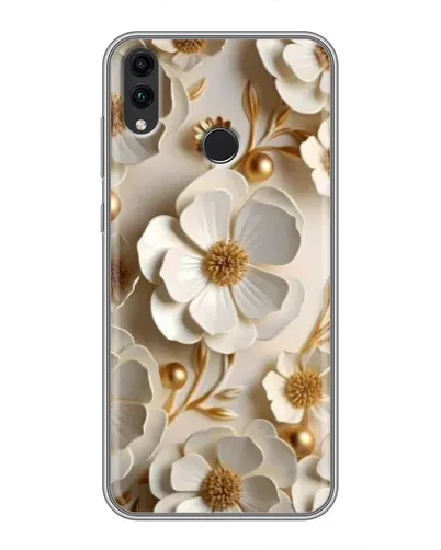 Чохол для Huawei Honor 8C з картинкою «Білі паперові квіти»