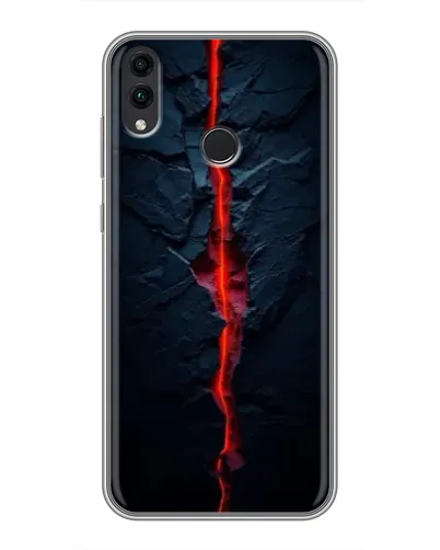 Чохол для Huawei Honor 8C з картинкою «Червона лавова тріщина»