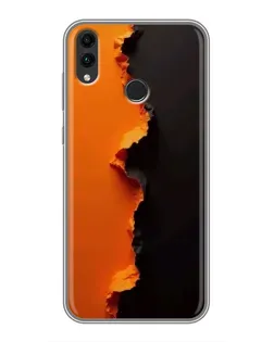 Чохол для Huawei Honor 8C з картинкою «Помаранчевий розлом»