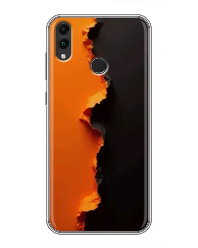 Чохол для Huawei Honor 8C з картинкою «Помаранчевий розлом»