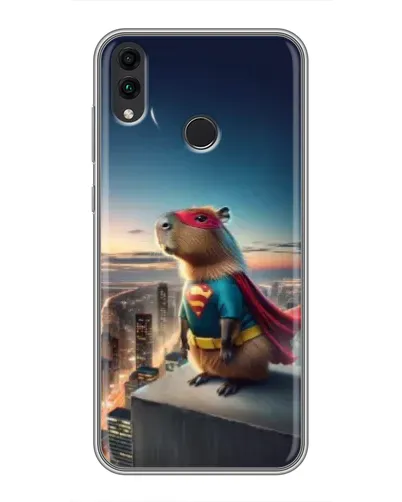 Чохол для Huawei Honor 8C з картинкою «Капі-мен супергерой»