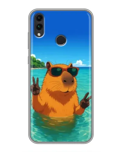 Чохол для Huawei Honor 8C з картинкою «Морська капібара»
