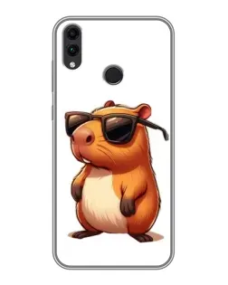 Чохол для Huawei Honor 8C з картинкою «Капібара в окулярах»