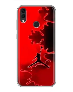 Чохол для Huawei Honor 8X Max з картинкою «Jordan Red Smoke»