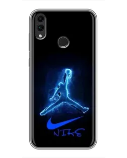 Чохол для Huawei Honor 8X Max з картинкою «Jordan Neon Blue»