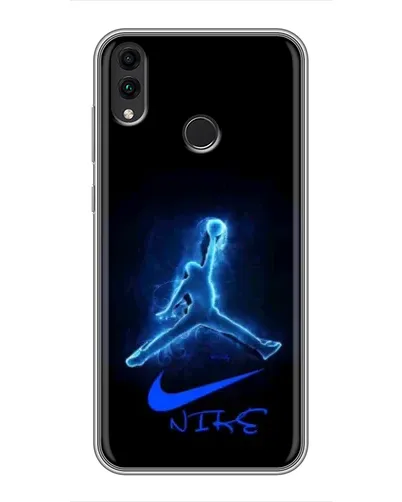 Чохол для Huawei Honor 8X Max з картинкою «Jordan Neon Blue»
