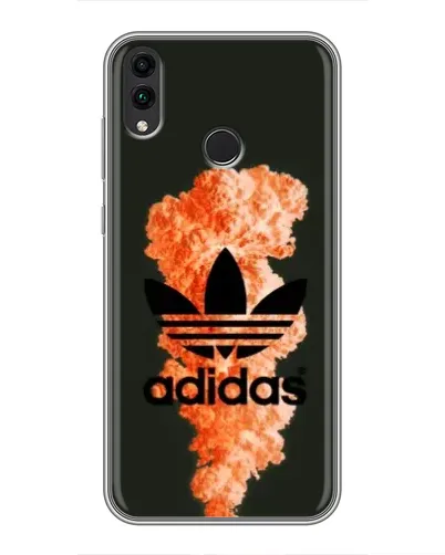 Чохол для Huawei Honor 8X Max з картинкою «Помаранчевий дим Adidas»