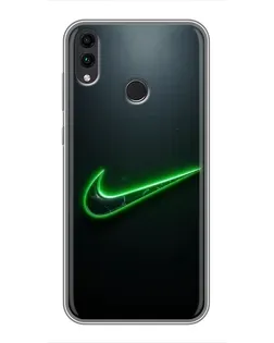 Чохол для Huawei Honor 8X Max з картинкою «Неоновий контур Nike»