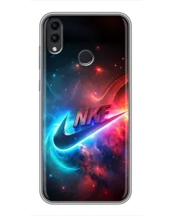Чохол для Huawei Honor 8X Max з картинкою «Вогняний логотип Nike»