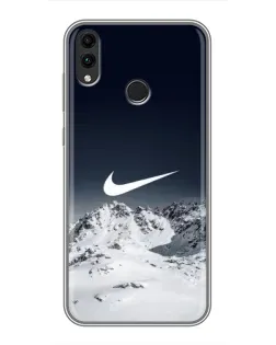 Чохол для Huawei Honor 8X Max з картинкою «Nike — зимові гори»