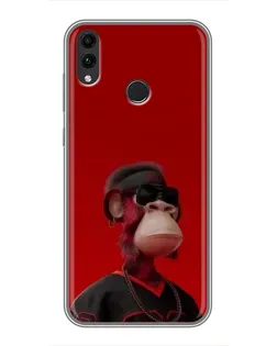 Чохол для Huawei Honor 8X Max з картинкою «Bored Ape в червоному» Чохол для Huawei Honor 8X Max з картинкою «Bored Ape в червоному»