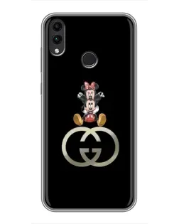 Чехол для Huawei Honor 8X Max с картинкой «Минни Маус на лого»