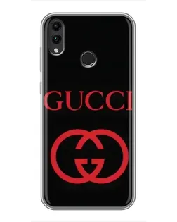 Чехол для Huawei Honor 8X Max с картинкой «Gucci — красный логотип»