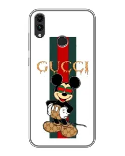 Чехол для Huawei Honor 8X Max с картинкой «Микки Маус Gucci — полосы»