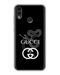 Чехол для Huawei Honor 8X Max с картинкой «Gucci — серебряная змея»
