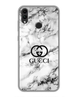 Чехол для Huawei Honor 8X Max с картинкой «Gucci — мраморный шик»