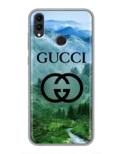 Чехол для Huawei Honor 8X Max с картинкой «Gucci — горный пейзаж»