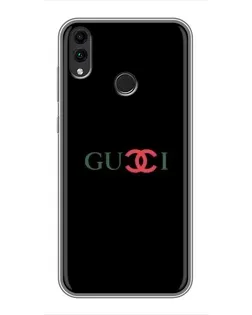 Чехол для Huawei Honor 8X Max с картинкой «Gucci — красный градиент»