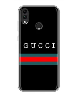 Чехол для Huawei Honor 8X Max с картинкой «Gucci — красный пояс»