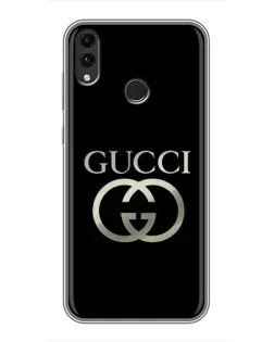Чохол для Huawei Honor 8X Max з картинкою «Gucci — золото на чорному»