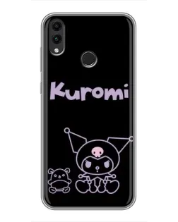 Чохол для Huawei Honor 8X Max з картинкою «Kuromi — чорний мінімалізм»