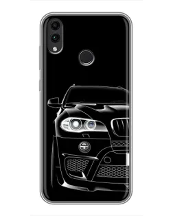 Чехол для Huawei Honor 8X Max с картинкой «Темный силуэт BMW»