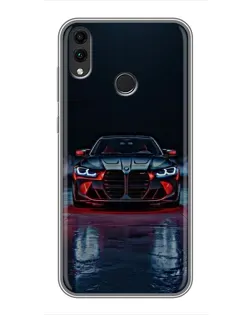 Чехол для Huawei Honor 8X Max с картинкой «BMW на мокрой дороге»