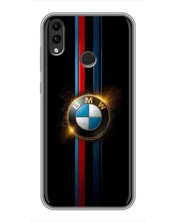 Чехол для Huawei Honor 8X Max с картинкой «BMW M-Power неон»