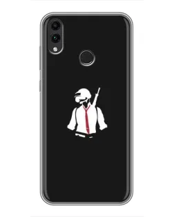Чохол для Huawei Honor 8X Max з картинкою «PUBG — силует воїна»